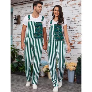 Overol Personalizado a Rayas para Hombre con Tirantes Ajustables y Bolsillos - Product Image 6