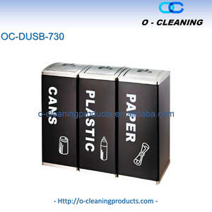 <span class=keywords><strong>Poubelle</strong></span> de recyclage pour cuisine O-Cleaning Home <span class=keywords><strong>90L</strong></span> avec couvercle basculant, <span class=keywords><strong>poubelle</strong></span> à <span class=keywords><strong>3</strong></span> <span class=keywords><strong>compartiments</strong></span>, <span class=keywords><strong>poubelle</strong></span> en acier inoxydable pour extérieur/intérieur - Product Image 2