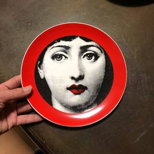 Assiette murale Milan de 8 pouces de style européen, artisanat en céramique, assiette décorative pour la maison, <span class=keywords><strong>visage</strong></span> humain, assiette d'art pour hôtel - Product Image 3