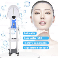 Pistola de Oxígeno Facial, Máquina de Oxígeno al 98% O2toderm, Máscara de Cúpula, Cuidado Facial, Antienvejecimiento, Rejuvenecimiento de la Piel, Equipo de Belleza