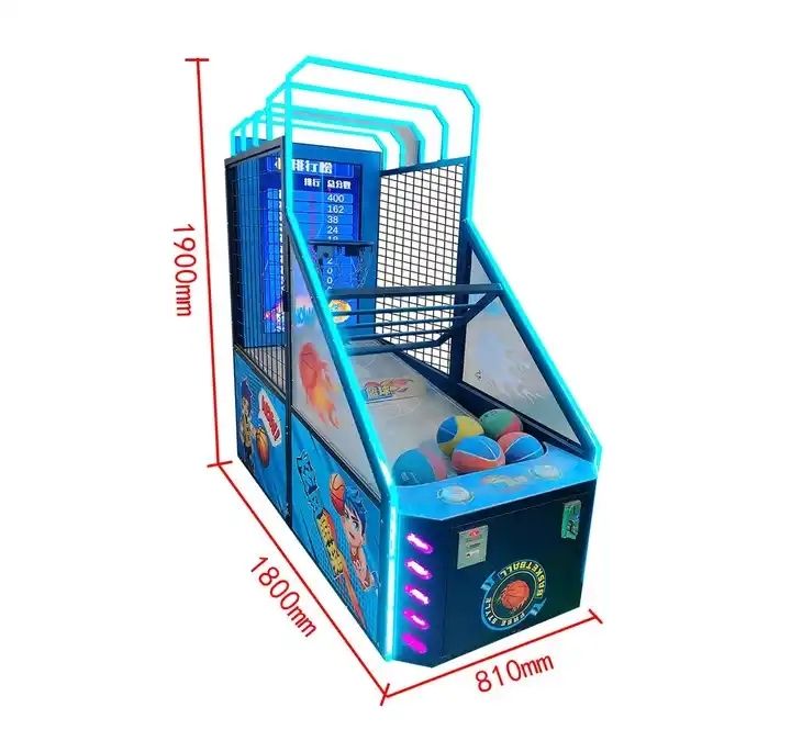 Urban Style Basketball Arcade Game Commercial Grade Coin-Operated Hoops Machine for Indoor Sports Centers