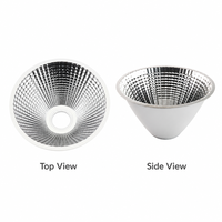 Réflecteur de lumière de scène LED 100 mm 24 degrés en aluminium poli