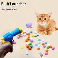 Lanceur de jouets en peluche pour chat - Modèle interactif silencieux 0095 pour le divertissement des animaux de compagnie