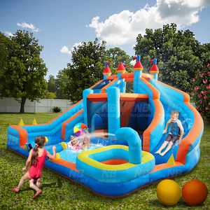 Trong Kho Tùy Chỉnh Trong Nhà Nhà Nhỏ Trượt Công Viên Nước <span class=keywords><strong>Inflatable</strong></span> Nhà Bị Trả Lại Trượt Nước Cho Trẻ Em Với Blower - Product Image 2