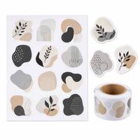 Feuilles d'autocollants découpés sur mesure, imperméables, imprimés UV, autocollants adhésifs pour cadeaux, artisanat, emballage, vente en gros