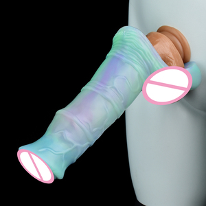 2024 Nieuwe Ontwerp 7.8 Xxx Penis Mouw Extender Siliconen Paard Dildo Vergroting Fantasie Seksspeeltjes Voor Mannelijke Kunstmatige Staven - Product Image 5