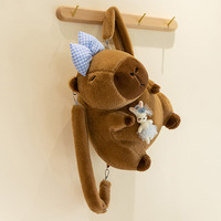 Offre Spéciale 35cm mignon Capybara en peluche sac à dos unisexe créatif Capybara peluches sac jouets en peluche