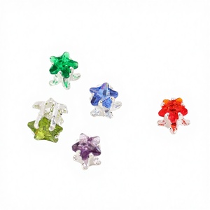 Étoile à <span class=keywords><strong>cinq</strong></span> branches écologique en strass 3D avec incrustation de zircon en cristal à coudre, 16 facettes, pour sacs, chaussures et accessoires vestimentaires - Product Image 4