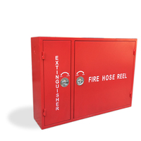 Armoire à Enrouleur de Tuyau d'Incendie en Acier Inoxydable à Double Porte Horizontale, Boîte à Incendie Extérieure, Équipement de Sécurité Incendie