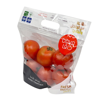 Raisins Concombres Tomates Fruits Légumes Poivrons Sacs d'emballage en plastique pour l'agriculture/Sacs en plastique pour fruits pour supermarché