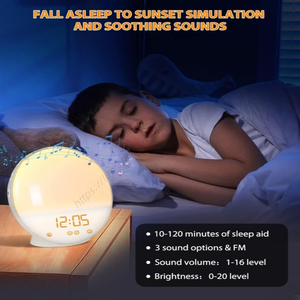 Reloj Despertador WiFi al por Mayor con Simulación de Atardecer de 7 Colores, Control por Aplicación Tuya, Lámpara de Mesa LED Inteligente para el Hogar, Luz Nocturna - Product Image 5