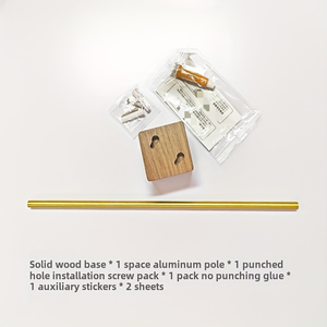 Moderno <span class=keywords><strong>Toallero</strong></span> <span class=keywords><strong>de</strong></span> Madera <span class=keywords><strong>de</strong></span> Nogal <span class=keywords><strong>de</strong></span> un Solo Poste para Baño, <span class=keywords><strong>Sin</strong></span> Necesidad <span class=keywords><strong>de</strong></span> Perforar <span class=keywords><strong>Agujeros</strong></span> - Product Image 6