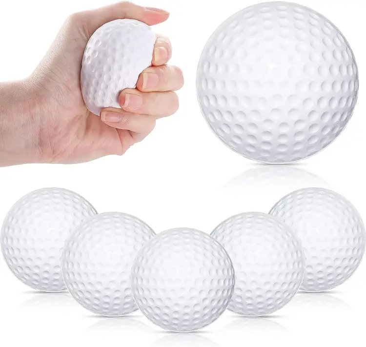 Anti Stress Bal Custom Logo Golffeest Gunsten Mini Zacht Schuim Golf Stress Bal Voor Volwassenen