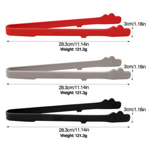 Ustensiles de cuisine, pinces à nourriture en silicone, pinces à pain motif dinosaure, pinces de cuisine de 11 pouces pour la cuisson, les salades, le barbecue - Product Image 2