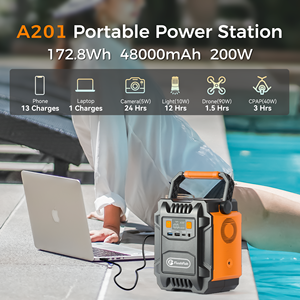 เครื่องกำเนิดไฟฟ้าพลังงานแสงอาทิตย์ขนาดเล็กอเนกประสงค์แบบ Deep Cycle รุ่น Custom Flashfish A201 <span class=keywords><strong>ราคา</strong></span>ประหยัด พร้อมที่ชาร์จ  ผลิตที่ตงกวน กวางโจว กำลังไฟ 200 วัตต์ - Product Image 1