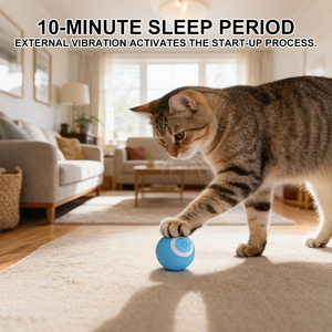 ของเล่นแมวแบบลูกบอลกลิ้งอัตโนมัติ กระตุ้นการเคลื่อนไหว  บรรจุในกล่องกระดาษรักษ์โลก สำหรับขายส่ง - Product Image 5