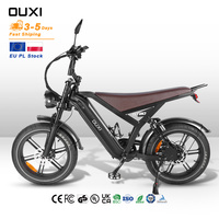 Bicicleta Eléctrica OUXI GT20 con Llantas Gruesas, Almacén en la UE, con Suspensión Completa