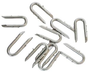 Attaches en U <span class=keywords><strong>galvanisées</strong></span> pour clôtures en fil d'acier, avec tige lisse, pour grillages et clôtures tissées - Product Image 3