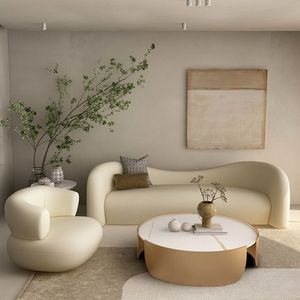 Sofá de Tela Moderno y Minimalista en Forma de U, Tejido Transpirable, Estilo Nórdico para Sala de Estar, Sofá de Diseño para Apartamentos Pequeños - Product Image 1