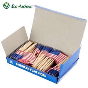 Dùng Một Lần Độc Đáo Bảng Bộ Cờ, Thân Thiện Với Môi Nhỏ Quốc Gia Cờ Gỗ Bạch Dương Tăm Cho Đảng - Product Image 6