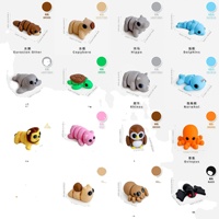 Vente en gros usine : Jouets animaux imprimés en 3D, modèles de simulation colorés pour la décoration de micro-paysages, transfrontalier