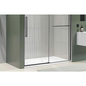 Single Threshold Anti Slip Rectangle Shape White Alcove Solid Surface Acrylic Shower Toilet Pan - Product Image 1