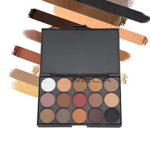 2020 Neueste No Logo Großhandel High Pigment 15 Farben Matte Lidschatten Palette