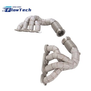 Colector de escape de longitud igual FlowTech SS304 para Ferrari 458 Italia Spider Speciale 4.5L V8 F136 – Soldado TIG de 1.5mm, ajuste directo - Product Image 1