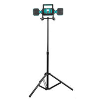 LIANGYE LCL787-3 3000 Lumen 270 °   Lampu Konstruksi LED Rotasi Vertikal 5700K dengan Tripod Stand