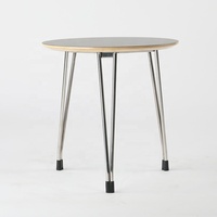 Table basse en métal et bois pour hôpital, appartement, bar domestique - Durable, facile à assembler, mobilier contemporain pour salon