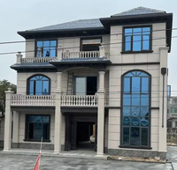 Maisons préfabriquées en acier léger pour usage de bureau Villa rurale auto-construite avec construction en acier Assemblage facile et conception durable