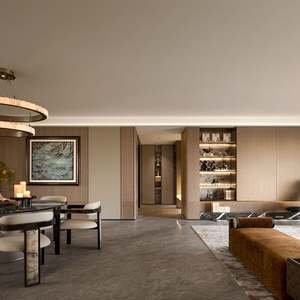 High <b>End</b> Villa Luxurious Decoration Living Room Dining Table <b>Bookshelf</b> Wardrobe Customized Complete Set of Furniture - Product Image 1