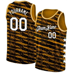 Maillot de basket-ball personnalisé sublimé, design rayé, débardeur en polyester respirant, unisexe, adulte, toutes saisons, vêtements d'équipe - Product Image 1