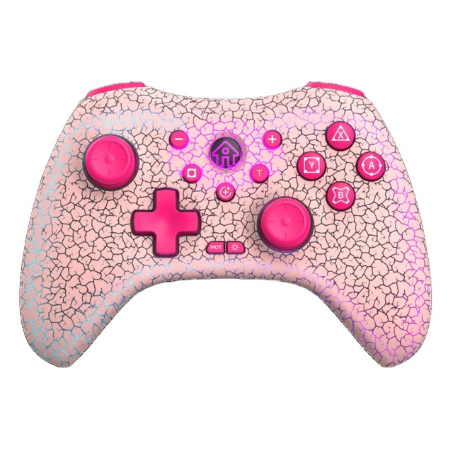 Colorful Crack Pink 2.4G Wireless Gamepad Joystick Controller for Nintendo Switch Game Controller Wireless