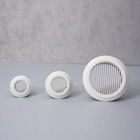 Grille de ventilation ronde pour CVC, diffuseur de plafond 200 mm, grille d'alimentation et de retour pour salle de bain, bureau, ventilation par conduits