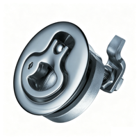 Loquet de compression pour armoire industrielle série M1 25, en acier inoxydable 316 moulé sous pression, type relevable et rotatif, plage de réglage 64 mm