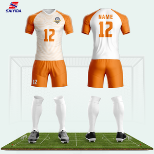 Cetak Logo gratis desain pakaian olahraga kustom untuk anak-anak setelan seragam sepak bola untuk tim sepak bola - Product Image 2