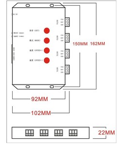 Ánh sáng Dimmer T-4000S đa-kênh 4096pcs pixel ánh sáng <span class=keywords><strong>SD</strong></span> Thẻ t4000 <span class=keywords><strong>Led</strong></span> điều khiển cho RGBW <span class=keywords><strong>LED</strong></span> Strip - Product Image 6