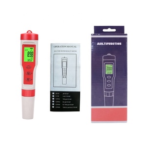 عالية الدقة المحمولة 4 في 1 EC PH درجة الحرارة مقياس إجمالي المواد المذابة مع الخلفية - Product Image 2
