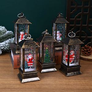 Classic Plastic <b>Small</b> Oil Lamp Telephone Booth Christmas Decorations LED Luminous Interior Desktop - Product Image 1