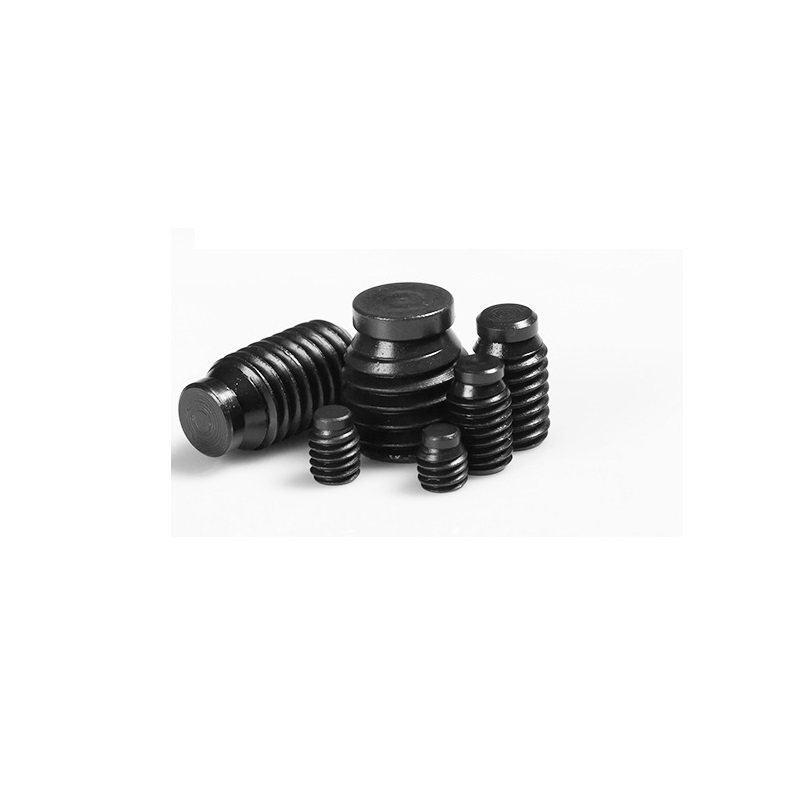Fastening Screws 12.9 Grade Carbon Steel Black Oxide Alloy Steel Hex Socket with Dog Point Threaded Spring Ball Plunger Screw