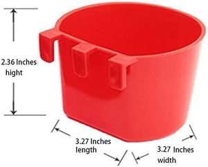 Nuovo 25g 50g ciotola di plastica per mangiatoia per uccelli riciclata per pappagallo canarino - Product Image 4