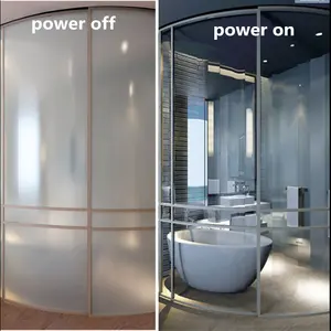 Switchable smart glass automatic frosting glass for shower room