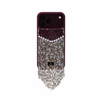Étui de téléphone en diamant artisanal pour iPhone 18 Pro Max, coque arrière de téléphone portable faite à la main pour iPhone 18 Pro