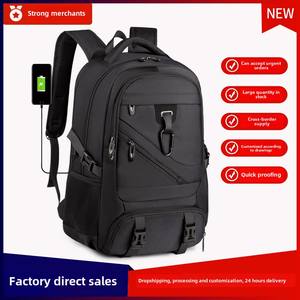 Sac à dos Oxford transfrontalier de grande capacité pour hommes personnalisable pour les étudiants du collège, les voyages d'affaires et les loisirs. - Product Image 5