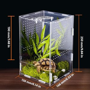 Youmi NK220 Terrario Assemblato in Acrilico Solido Eco-compatibile per Allevamento di Rettili, Granchi Eremiti, Gechi, Serpenti, Tartarughe e Coccodrilli - Product Image 3