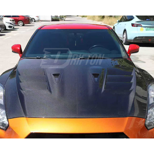 Capot en fibre de carbone sèche légère GTR R35, tissage 3K/6K/12K pour Nissan R35 GTR 2008-2026 - Product Image 2