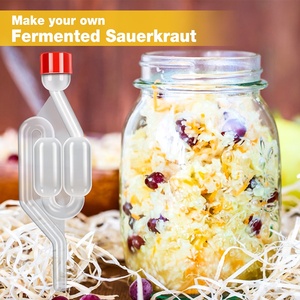 Homebrew S-Hình dạng airlocks carboys Stopper & fermenter con dấu van với cấp thực phẩm grommets làm rượu vang - Product Image 5