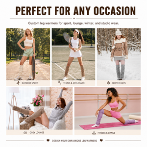 Jambières longues en tricot pour femmes, pour le sport, la danse, le fitness, l'hiver, manchons thermiques pour les jambes, vente en gros - Product Image 6