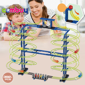 Set di Blocchi per Costruzioni con Pista per Palline Rotolanti Fai-da-Te Educativo in Plastica - 4 Palline - Product Image 4